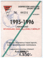 szezon bérlet, 1995.00.00