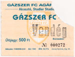 belépőjegy: Gázszer FC - Dunaferr SE
