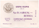 belépőjegy: Vác FC-Samsung - SL Benfica
