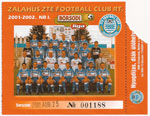 Zalahús Zalaegerszegi TE FC - Újpest FC, 2001.08.25