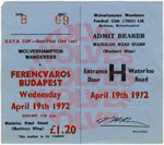 Wolverhampton - Ferencváros, 1972.04.19