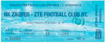 belépőjegy: NK Zagreb - e.on-ZTE FC
