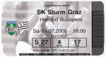 belépőjegy: Sturm Graz - Budapest Honvéd