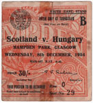 Skócia - Magyarország, 1954.12.08