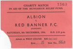 Brighton Albion - Bp. Vörös Lobogó, 1956.12.08