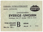 Svédország - Magyar olimpiai válogatott 2:2, 1963.10.27