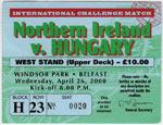 Észak-Írország - Magyarország, 2000.04.26