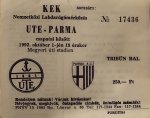 Újpesti TE - AC Parma, 1992.10.01